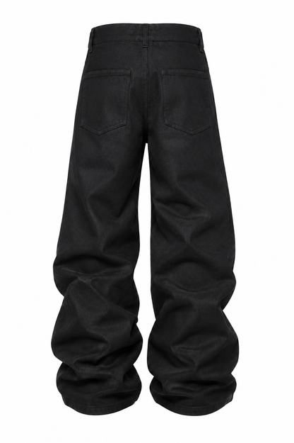 BLACK FLARE DENIM WAX